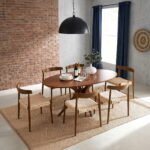 Solid Acacia Wood Oval Dining Table with Chairs (6, 8 & 10 Seater) - Image 2