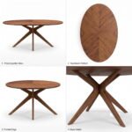 Solid Acacia Wood Oval Dining Table with Chairs (6, 8 & 10 Seater) - Image 4