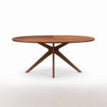 Solid Acacia Wood Oval Dining Table with Chairs (6, 8 & 10 Seater) - Image 3